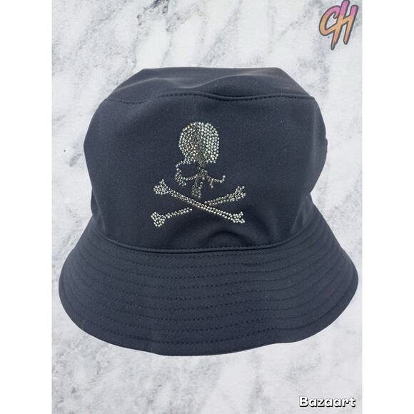 Mastermind X Swarovski Crystals Black Bucket Hat Size Medium (MSRP: $800.00)